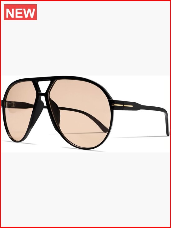 Retro Aviator Sunglasses Oversized Square Vintage Sun Glasses